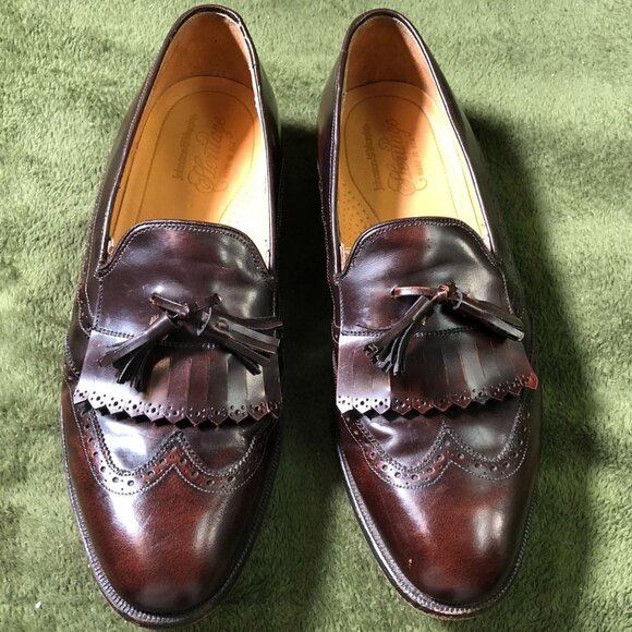 Johnston & Murphy Men\'s Tassel Loafers Size 10.5 B  Brown Leather Dress Shoes main image 4